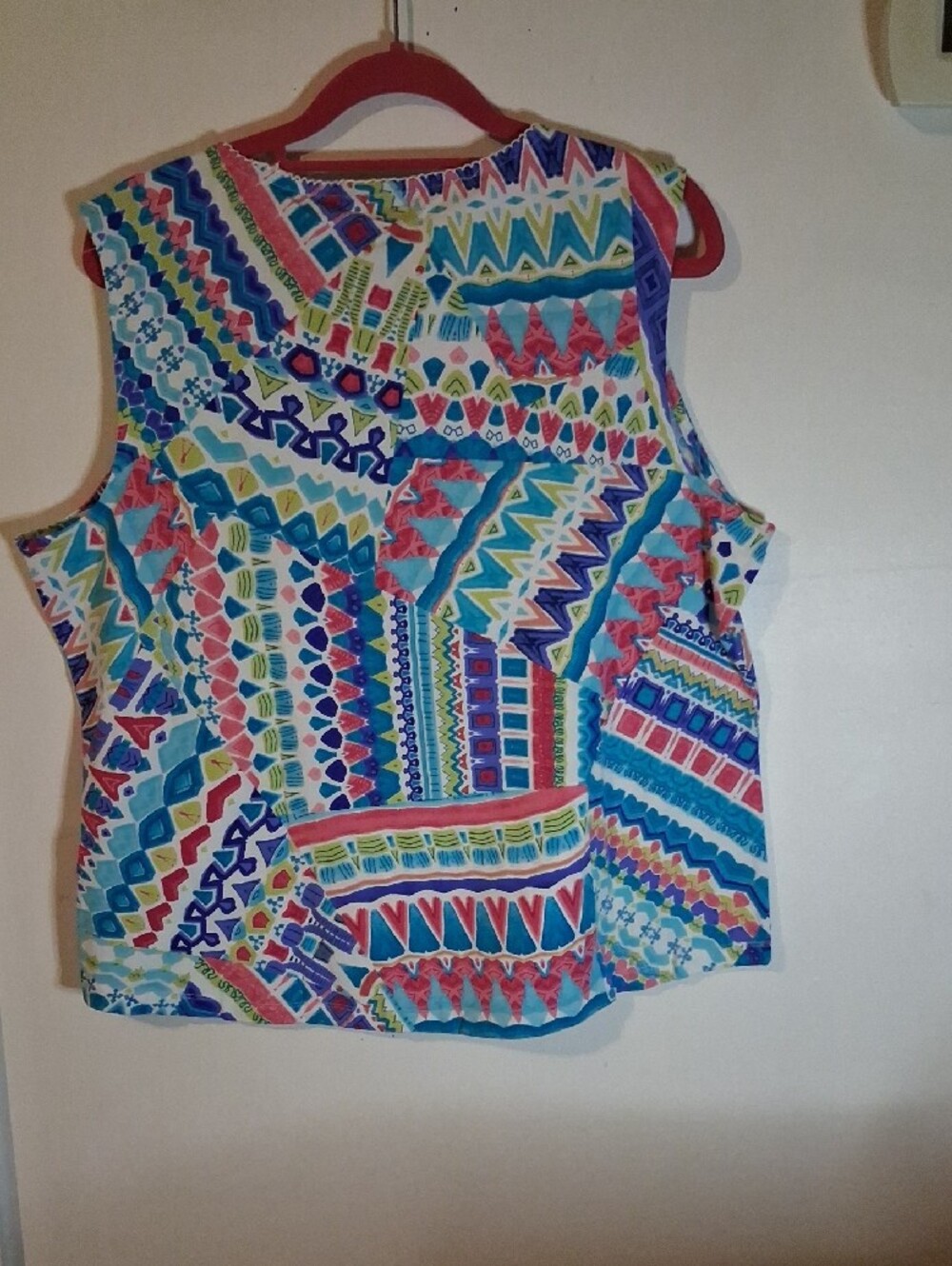 Alfred Dunner Multicolor Geometric Print Tank Top - Picture 6 of 11